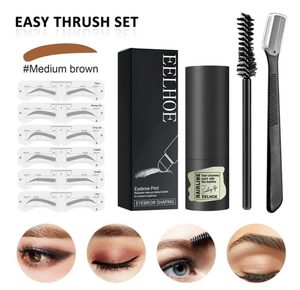 Health Beauty: Eyebrow Stamp Eye Brow Shapeing Stencil Kit