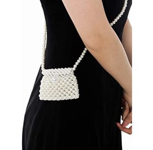 Shoulder Messenger Bag Pearl Coin Cosmetic Bags