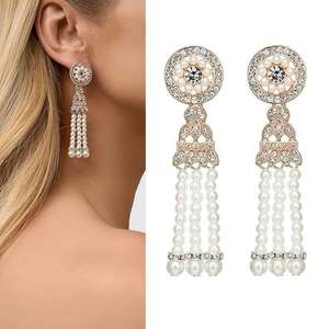 1920s Earrings Gatsby Art Deco Costume Party B