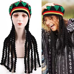 Rasta Hat with Dreadlocks Wig