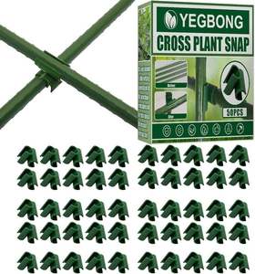 Bathroom Furniture: Trellis Plant Support Stake Clips Cross Buckle Fixed Connectors