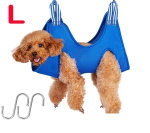 Pet Grooming Hammock Brush Nail Clippers Set