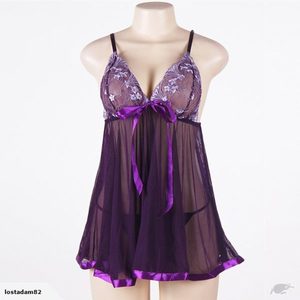 Sexy Lingerie Dress Lace Babydoll Chemise Size 24