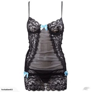 Sexy Lingerie Dress Lace Babydoll Chemise Size 8