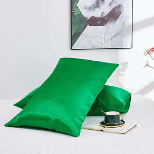 Business Farming Industry: Satin Pillowcase Forest Green 2PC