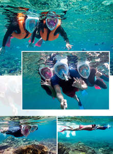 Clothing Fashion: Snorkel Mask S/M Blue