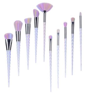 10pcs Makeup Brush Set + Cosmetic Bag
