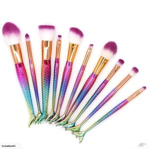 Makeup Brush Set Mermaid Make Up Brushes