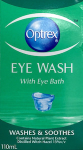 Eye Drops: Optrex Eye Wash With Eye Bath