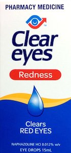 Eye Drops: Clear Eyes Redness Drops 15ml Qty restriction (1) applies