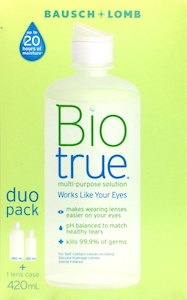 Contact Lens: Biotrue Multi-Purpose Solution Duo Pack 420ml