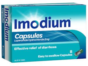 Anti Diarrhoea: IMODIUM CAPS 2MG 8