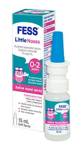 Blocked Runny Nose: FESS Little Noses Saline Nasal Spray 15 ml