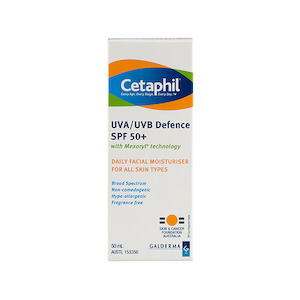 Cetaphil: Cetaphil UVA/UVB Defence SPF 50+ Face Moisturiser 50ml