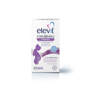 Breastfeeding Aids: Elevit DHA & Choline Pregnancy 60 Caps