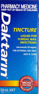 Antifungal Treatment: Daktarin Tincture For Fungal Nail Infections 30ml - Miconazole 20mg/ml