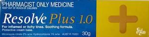 Resolve Plus 1.0 Anti-fungal & Anti-inflammatory Cream 30g - Pharmacist Only Medicine
