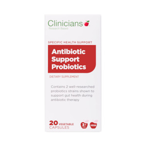Clinicians: Clinicians Antibiotic Support Probiotics 20 Caps