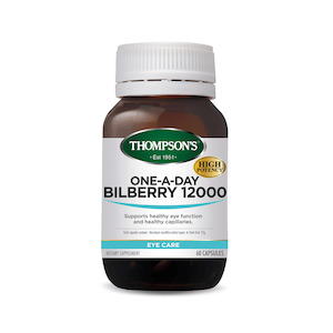 Thompsons: Thompsons One-A-Day Bilberry 12000mg Capsules 60's