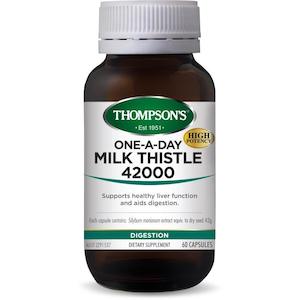 Thompsons: Thompsons One-A-Day Milk Thistle 42000mg Capsules 60's