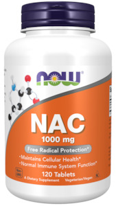 Trending: Now NAC 1000 mg 120 Tablets
