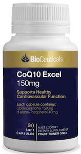 Bioceuticals: Bioceuticals CoQ10 Excel 150mg 60 And 90 Caps Healthy Cardiovascular System Function
