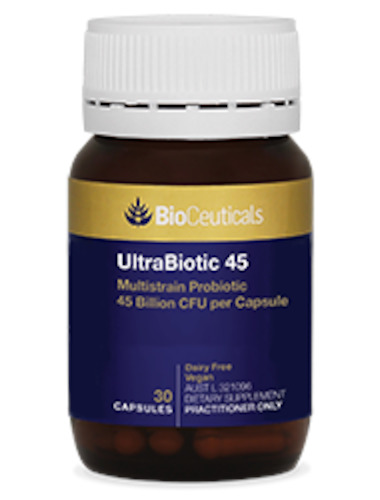 Bioceuticals UltraBiotic 45 Multistrain Probiotic 45 Billion CFU per Capsule