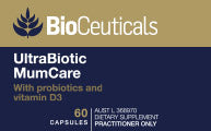 Bioceuticals: Bioceuticals UltraBiotic MumCare With probiotics and vitamin D3
