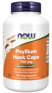 Now 1: now Psyllium Husk 700 mg 180 Veg Capsules