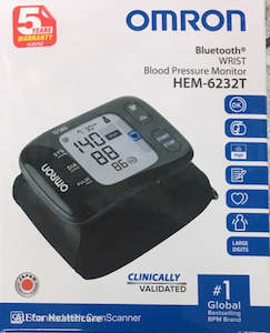 Heart Health: Omron Blood Pressure Blue tooth wrist Monitor HEM-6232T