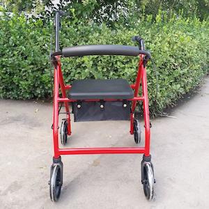 Allied Health: AML Four Wheeled Rollator - 6" Castors Red