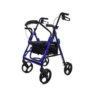 Allied Health: AML Convertible Rollator Transfer Chair Blue