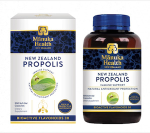 Manuka Health: Manuka Health BIO30 Black Propolis Capsules 500 capsules