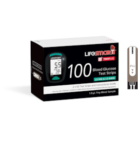 Omron Monitors: Lifesmart Blood Glucose Plus Strips 100