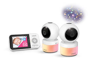 Baby Kids Care: VTECH BM3800N-2 2-Camera Full Colour Pan & Tilt Video Monitor
