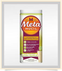 Metamucil Natural Granular Fibre Powder 72 doses 504g