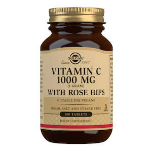 Solgar: Solgar Vitamin C With Rose Hips Ester C 1000mg 100 Vegtable Capsules