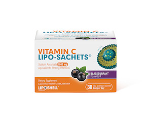 Lipo Liposomal Vitamin C 1000 mg Blackcurrant 30 Sachets