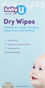 Baby Care: Baby U Dry Wipes 100% Biodegradable