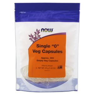 Now Single “0” Veg Approx. 300 VC Empty Capsules