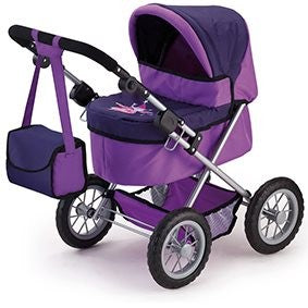 Baby Care: Bayer Dolls Pram Trendy Purple