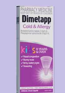 Kids Care: Dimetapp Cold And Allergy Kids 6+Yrs 200ml (Pharmacy Medicine)