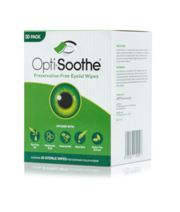 Eye Care: Opti-Soothe Preservative-free Eyelid Wipes