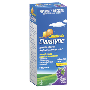 Allergies Hayfever Sinus: Claratyne Children's Syrup 120ml
