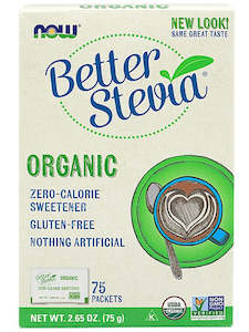 Better Stevia Organic powder – 75 Packets / Box