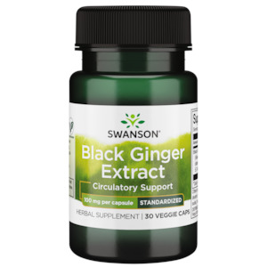 Natural Health Supplements: Swanson – Black Ginger Extract 100mg 30VC