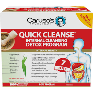 Carusos Quick Cleanse Internal Cleansing Detox Program (7 Day) - Health Solutions
