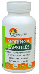 Natural Health Supplements: Grenera Moringa Capsules 120 veg capsules
