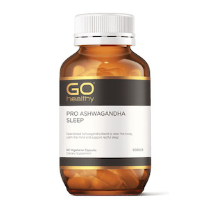 Natural Health Supplements: GO Healthy Pro Ashwagandha Stress 60 Vege Capsules