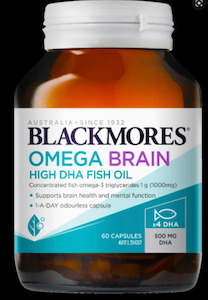 Fish Oils: Blackmores 4x DHA Super Concentrated Deep Sea Fish Oil 60 Capsules